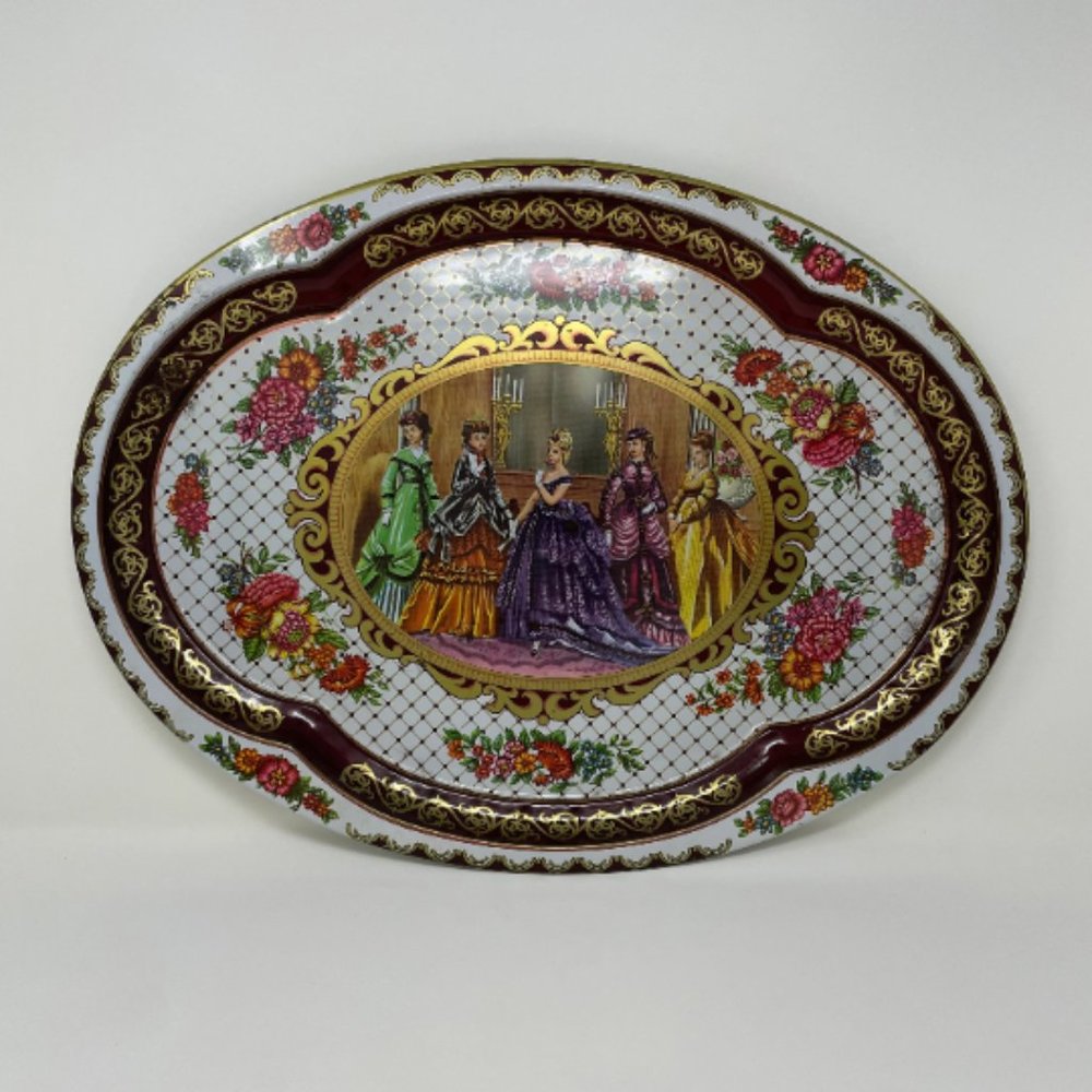 Vintage Serving Tray Daher Decorated Victorian Formal Ware 11101 Made in England